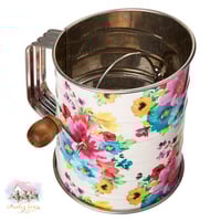 10070 منخل دقيق معدني مميز بقبضة خشبية