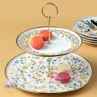 3153 صحن تقديم معدني مورد من طبقتين