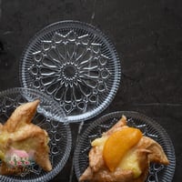 3389 صحن حلى رمضاني زجاجي صغير (للقطعتين)