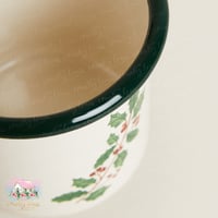 1323 كوب معدني غصن الكرز الأحمر