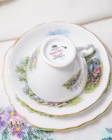 3734 كوب مع صحنين انتيك من رويال ڤيل Royal Vale (3...