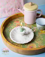 3641 صينية خشبية موردة (أخضر)