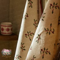 1374 مفرش أغصان الكرز الأحمر