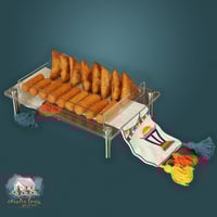 3395 ستاند تقديم الفانوس الرمضاني مع مفرش داخلي