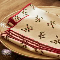 1374 مفرش أغصان الكرز الأحمر