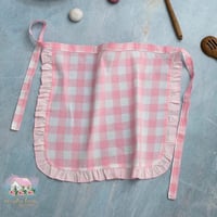 8092 مريلة كاروهات زهرية للمطبخ