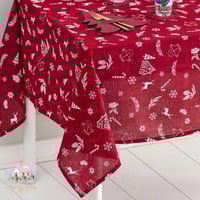 8150 مفرش طاولة شتوي مربع