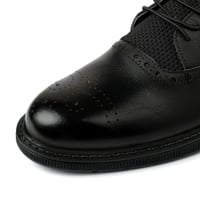 أكسفورد عصري بنقشة بروغ - نعل مريح لون اسود