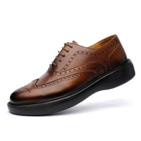 جزمة أوكسفورد بنقشة وينجتيب – لون عسلي