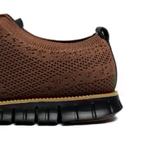 أكسفورد قماشي لون بني – خفيف التهوية بنعل رياضي