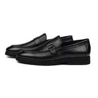 جزمة لوفر كلاسيك لون اسود - ارضية مريحة