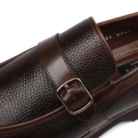 جزمة لوفر كلاسيك لون بني - ارضية مريحة