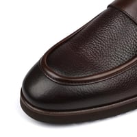 جزمة لوفر كلاسيك لون بني - ارضية مريحة