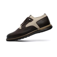 أكسفورد عصري بنقشة بروغ - نعل مريح لون بني