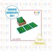 Sandpaper Numbers With Box-1 -ألواح الأرقام الانجل...