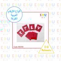 ألواح الأرقام العربية المفرغة