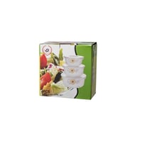 طقم زبادي اركوبال بغطاء شفاف 3 قطعة