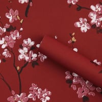 ورق تغليف هدايا أزهار الساكورا( احمر )