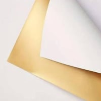 ورق تغليف لونين ابيض ذهبي