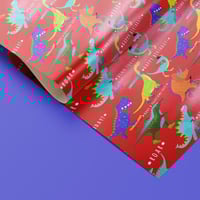 ورق تغليف هدايا الديناصورات