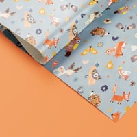 ورق تغليف هدايا حيوانات الغابة