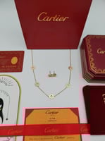طقم سلسال وحلق كارتير (ذهبي)
