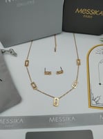 طقم سلسال وحلق ميسيكا
