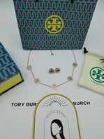 طقم سلسال و حلق توري بورش