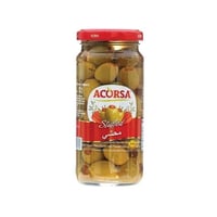 زيتون محشي بالفلفل الحلو زجاج اكورسا 350غ