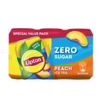 ليبتون آيس تي خوخ زيرو سكر 6 × 315 مل