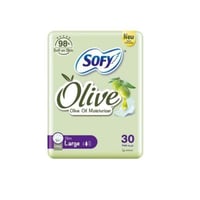 سوفي فوط صحية بزيت الزيتون كبيرة 30 قطعة