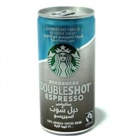 قهوة اسبريسو بدون اضافة سكر دبل شوت ستاربكس 200مل
