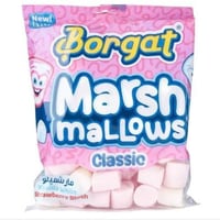 بورقات حلوى المارشميلو أبيض و وردي 150 جم