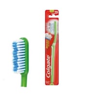 كولجيت فرشاة أسنان متوسطة النعومة دبل اكشن حبة