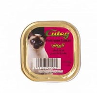 اكل قطط كيوتي لحم البقر والديك الرومي100 جم