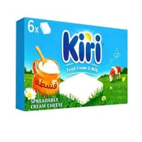 كيري جبنة بالقشطة مكعبات قابلة للدهن 6 قطع 100 جرا...