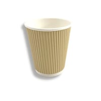 كيو اس أكواب ورقية مموجة 25 قطعة