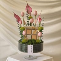 فازة ورد صناعي