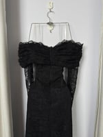 فستان سهرة أسود دانتيل