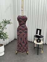 فستان سهرة مرصع خرز