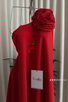 فستان سهرة ناعم اوفر سايز