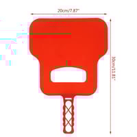 كشاشة هواية فحم بلاستيكية مع قبضة وفتحة لليد لون ع...