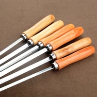 بالجملة - سيخ مبروم مع قبضة خشبية 1كرتون*24كيس*6حب...