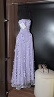 فستان بنفسجي سهره