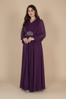 فستان شيفون بكسرات ناعمة لإطلالة أنثوية ساحرة