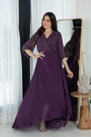 فستان طويل أنيق مستوحى من سحر الطبيعة