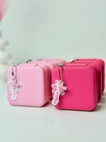 توزيعات علبة اكسسوارات سرطان الثدي (أكتوبر الوردي)