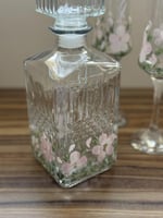 قارورة عصير زجاجي مرسوم يدويًا حسب الطلب