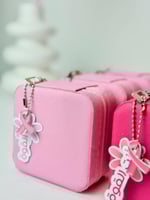 توزيعات علبة اكسسوارات سرطان الثدي (أكتوبر الوردي)