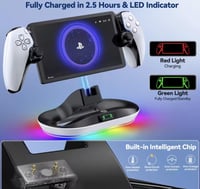 قاعدة شحن وحامل لاسلكي لوحدات تحكم PS (متوافق PS4/...